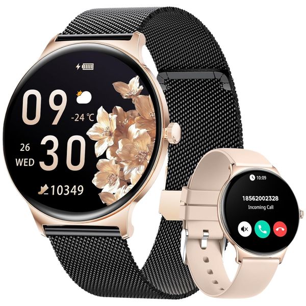 LIGE Women's Smart Watch for Android iOS with Bluetooth Phone Calls 7mm