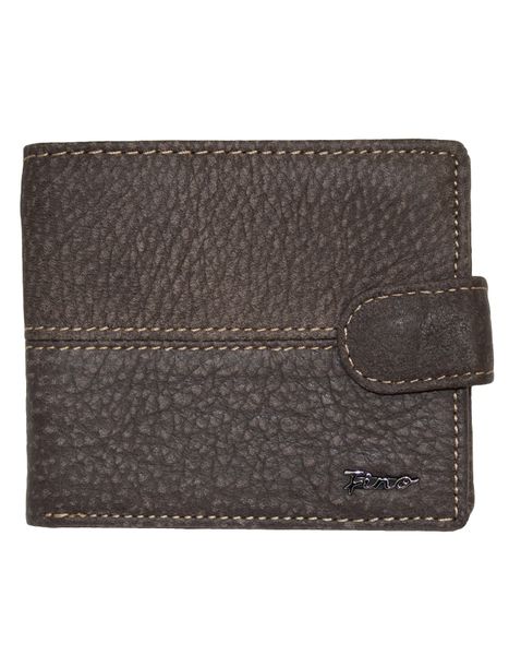 Fino DWS-805S Genuine Leather Wallet with SD Card Holder &amp; Box - Dark Coffee