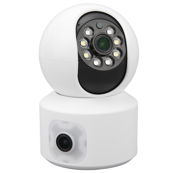 Dual Lens Security Camera System with 24/7 Recording