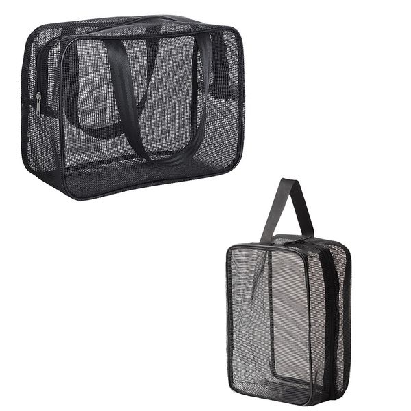 Travel Storage Bag Full Mesh Mesh Cosmetic Storage Bag Portable