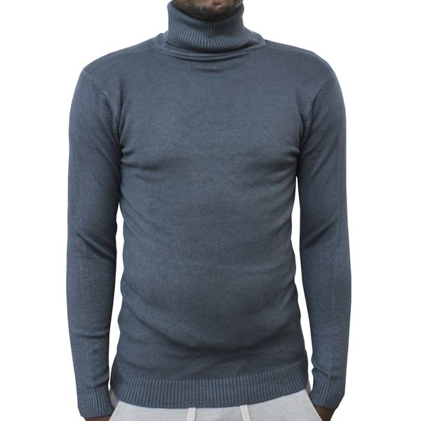 Blackchilli Men's Grey Poloneck