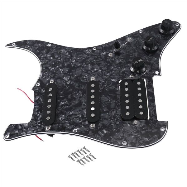 St Sq Electric Guitar Loaded Prewired Pickup Assembly White Regular