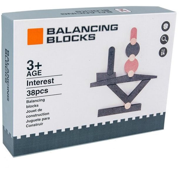 38 Piece Wooden Educational Building Balancing Blocks Toy Set