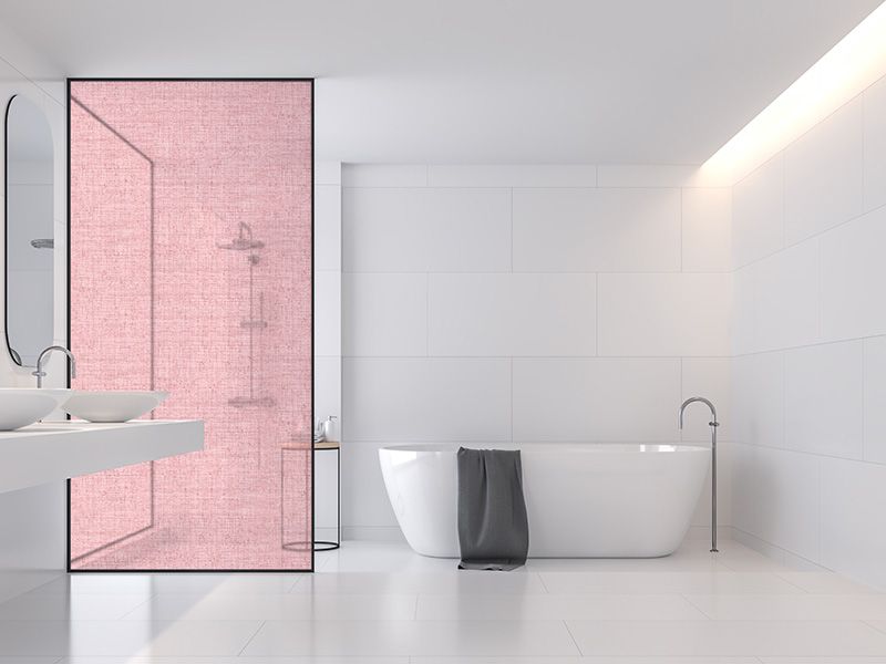 Robin Sprong Frosted Vinyl Sticker For Your Shower Glass - Duo Pink Purple