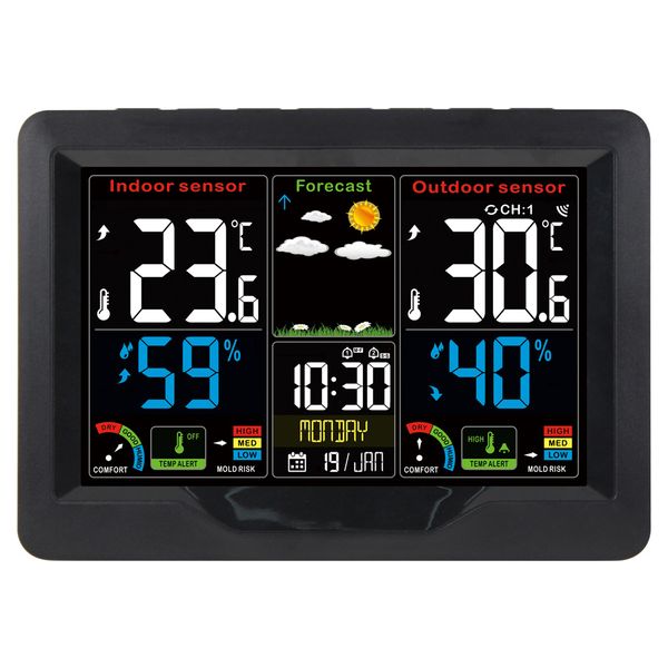 Color Wireless Weather Station Digital Clock