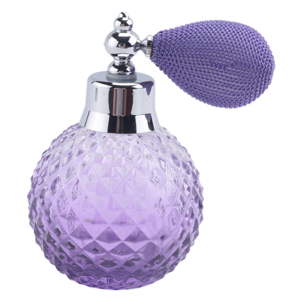 110Ml Crystal Spray Perfume Bottle White Atomizer Refillable Glass
