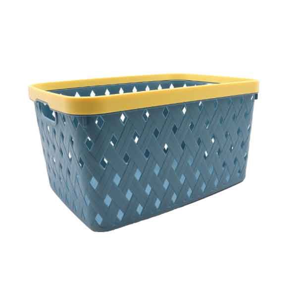 Rectangular Plastic Storage Basket With Handles Shop Today. Get it