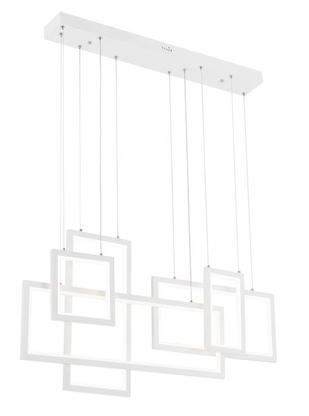 95 Watt Textured Black Aluminium and Acrylic LED Pendant