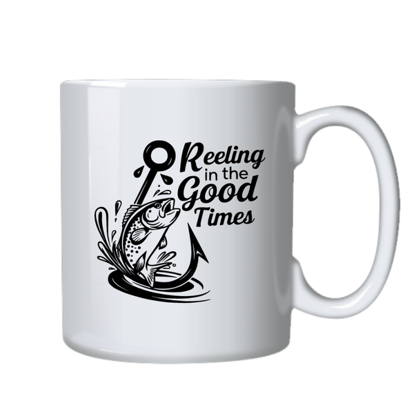 Reeling Good Times Fishing Ideal Dad Birthday Christmas Gift Mug Cup 402