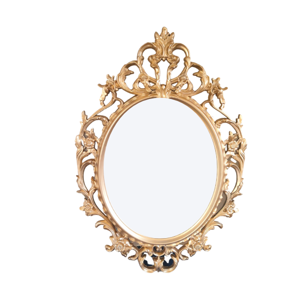 Versailles Gold Oval Mirror - 83/58cm