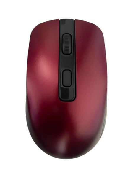 Wireless Mouse with Bluetooth Dongle RF-6923 Maroon &amp; Black
