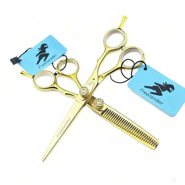 6 Inch Gold Professional Hair Cutting Hair Salon Styling Scissors