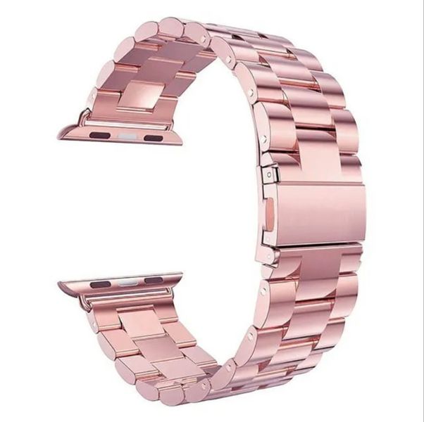 Timeless-Design Stainless Steel Watch Strap - Metallic Pink