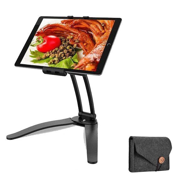 Optic 2 in 1 Flexible Desktop Pull-Up Phone Tablet Holder Stand &amp; Pouch