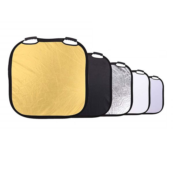 DW 100cm Square 5-In-1 Photography Reflector With Handle