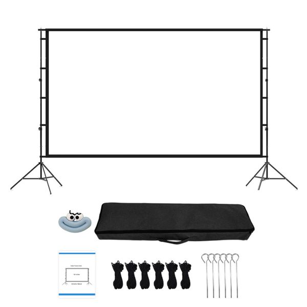 100/120" Strong Light-Resistant Pulldown Projector Screen,Anti-glare Screen