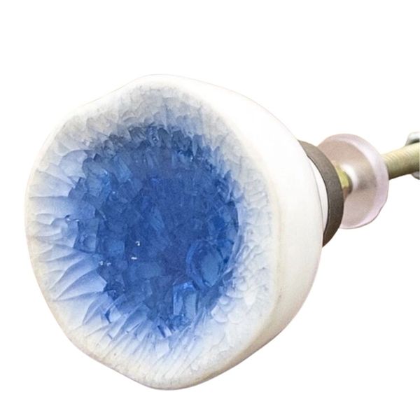 Blue Ceramic Drawer Knob