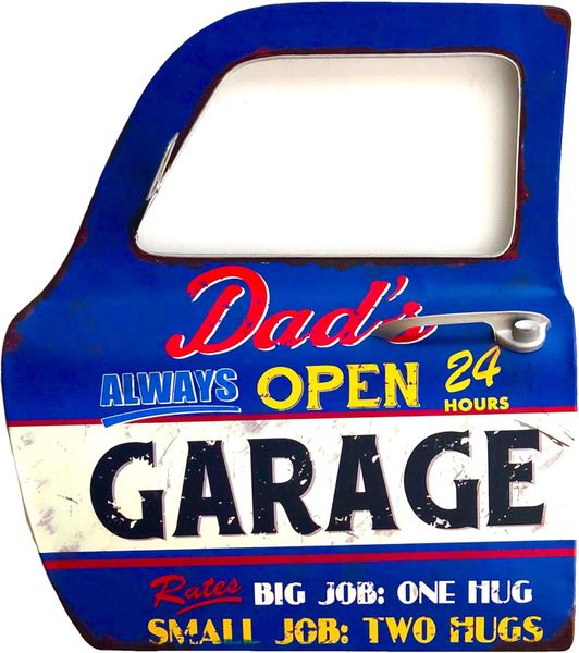 Retro Metal Wall Sign - Garage Vintage 50s House Decoration Classic Car