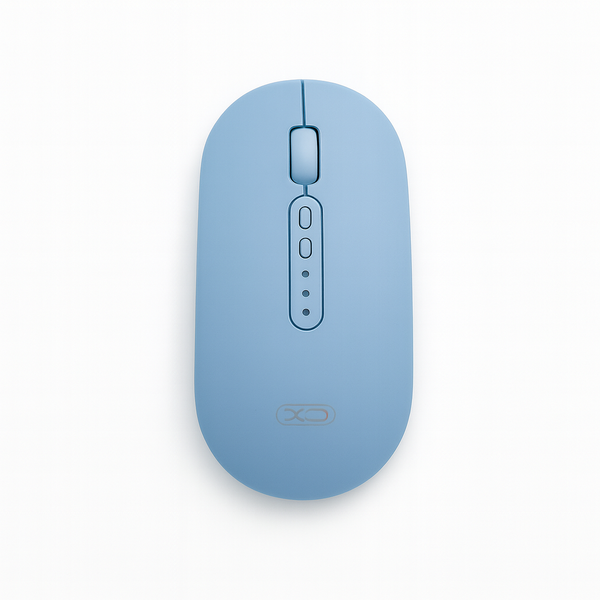 Dual Mode Wireless Mouse - Silent, Slim &amp; Rechargeable Design-XO-M13 -White