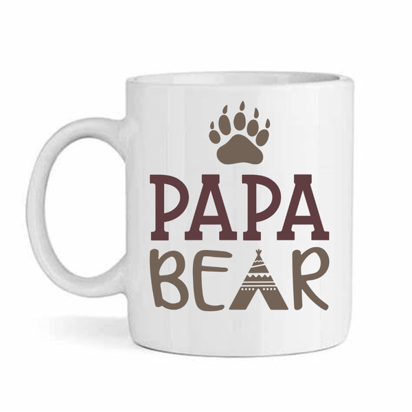 Papa bear v2- Father's day - Christmas - Valentines Mug
