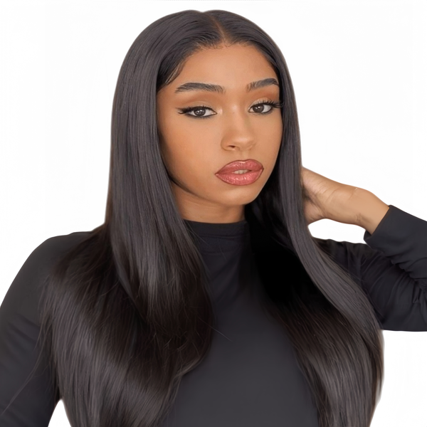 Marigold 20-inch Straight Wig Full Frontal Human Hair Transparent Lace