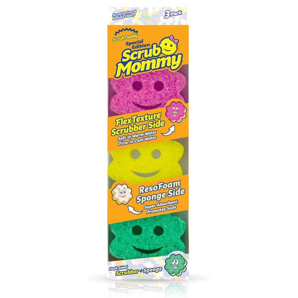 Scrub Mommy Power Flower Pack of 3 Sponges