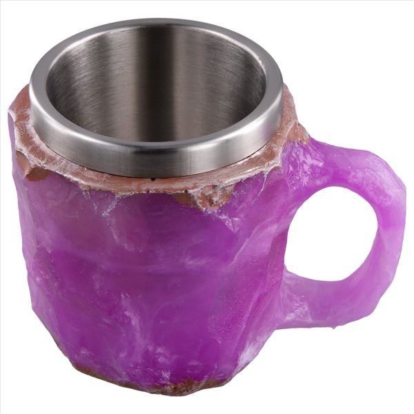 Mineral Crystal Coffee Cup Elegant Luxury Mineral Colored Crystal Mug Trans