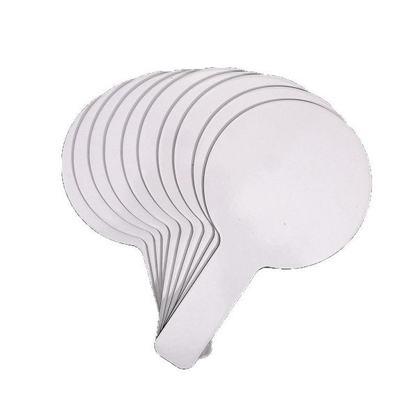 10 Pcs Double Sided Handheld White Boards, Small Round Flip Answer Boards