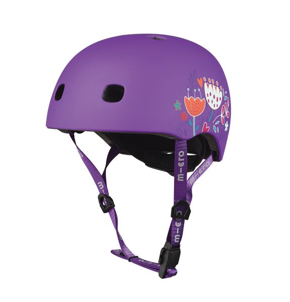 Micro Scooter Helmet Purple Floral