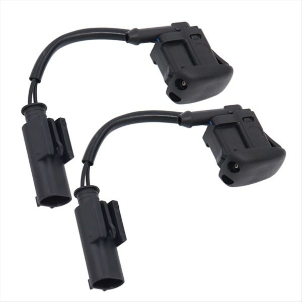 1 Pair New Windshield Heated Washer Sprayer Nozzle Jet Compatible with Bmw
