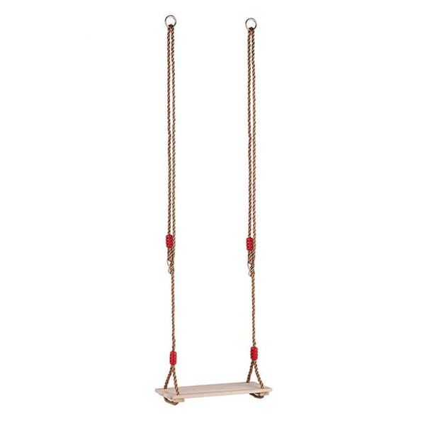 Outdoor Children's Swing Adjustable Rope Wooden Seat