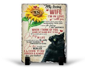 My Loving Wife ONE THING Birthday Christmas Anniversary Gift Rock Slate