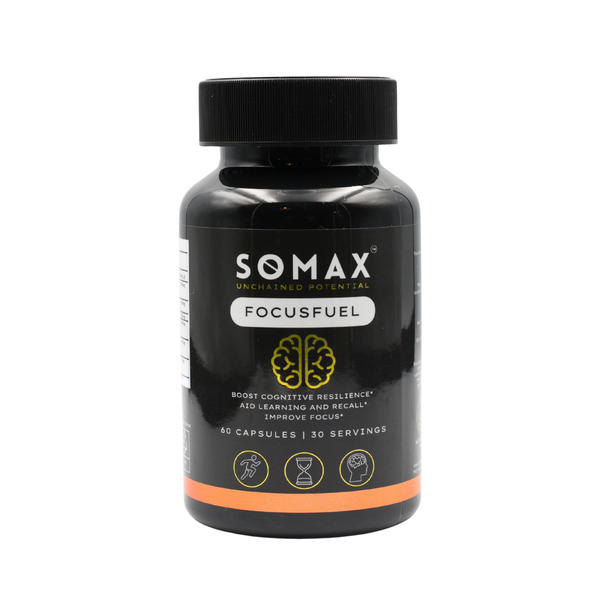 SOMAX FocusFuel Nootropic Supplement | Lions Mane, Bacopa Monieri - 60