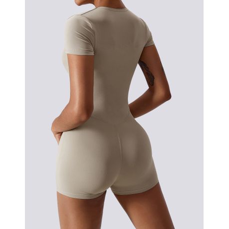 Jumpsuit Shorts for Women - Yoga, Gym, Activewear - Stone Brown, Shop  Today. Get it Tomorrow!