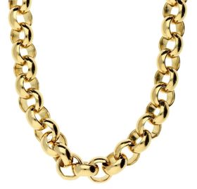 Stainless steel gift: 8mm Roly poly aka Belcher chain - 55m long PVD ...