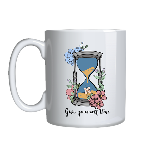 Time Coffee Mug Motivational Trendy Graphic Cup Birthday Present 012