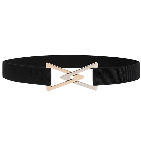 Fashion Women Elastic Hook Casual Elegant Buckle Waist Belt 3x70cm