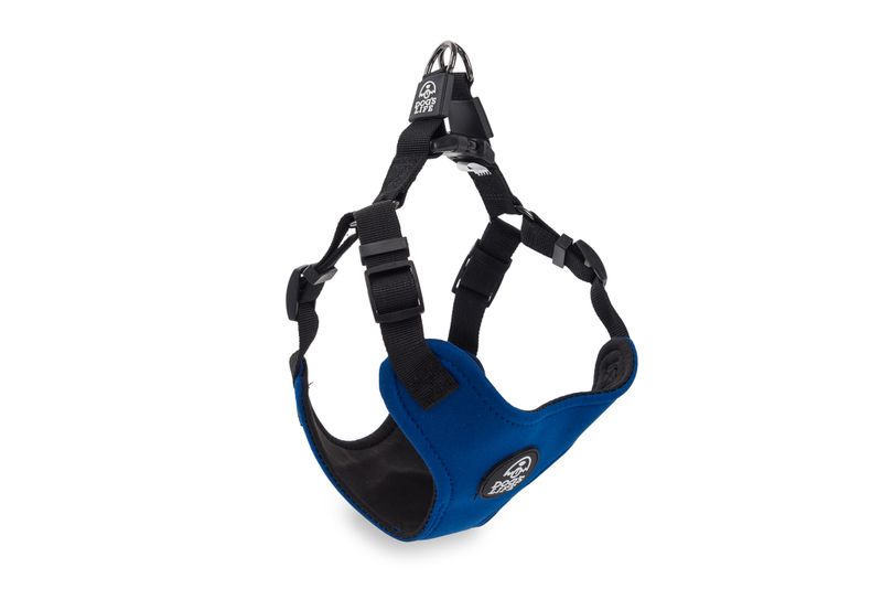 X Dog Neoprene Soft Harness Yale Blue