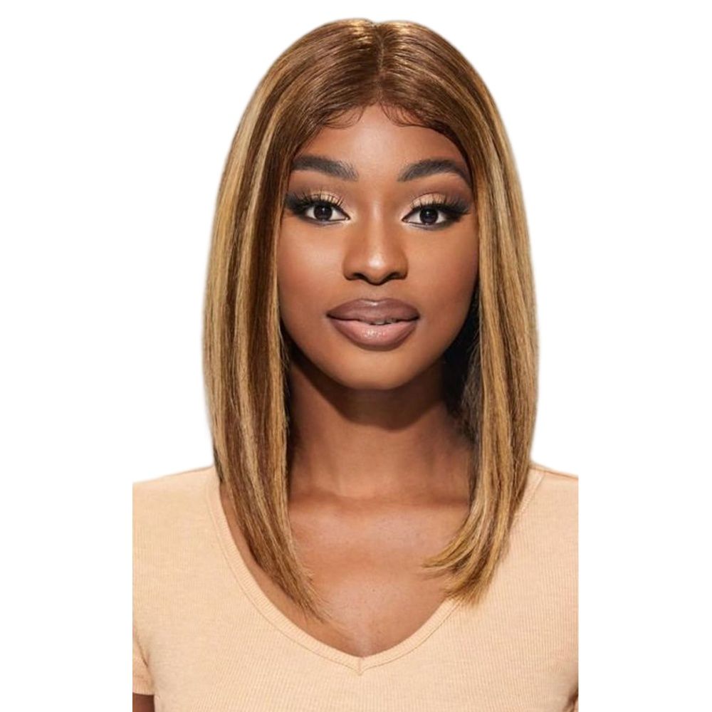 Vsp 14 straight wig brazilian hair blonde highlights wig with 13x4 hd