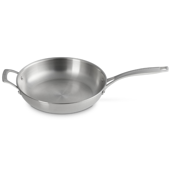 Le Creuset Essential 3-ply Stainless Steel Frying Pan with Helper Handle