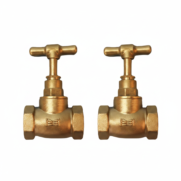 Torrenti 15mm Male/Female Gate Valve for Plumbing and Irrigation - 2 Pack