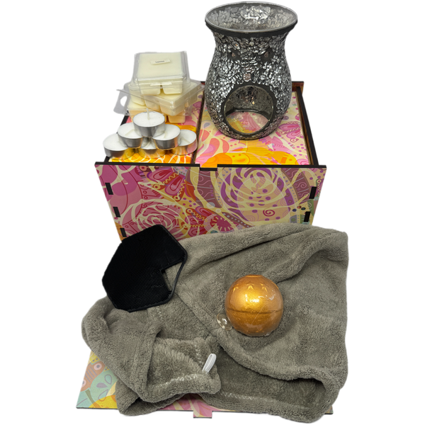 Luxury Mother's Day Gift Box - Wax Melter, Wax Melts &amp; Pamper Essentials