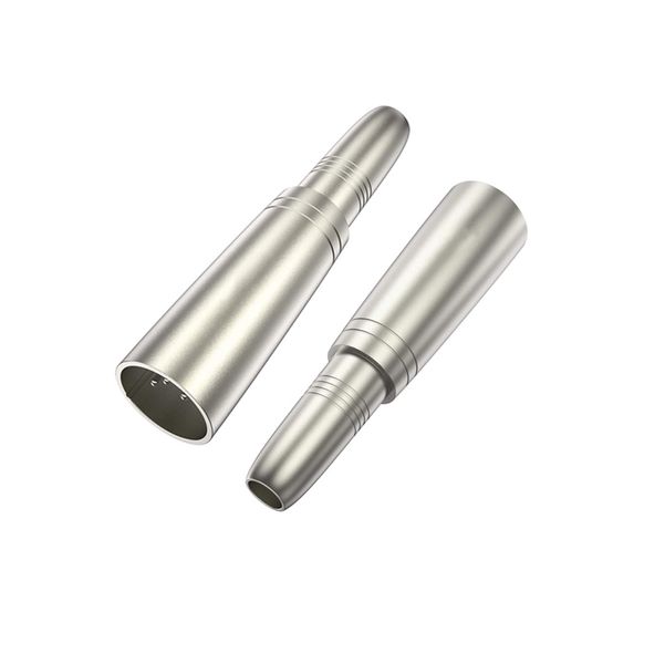 Tecnix XLR male - 1/4" male Silver Chassis Adaptor - x2