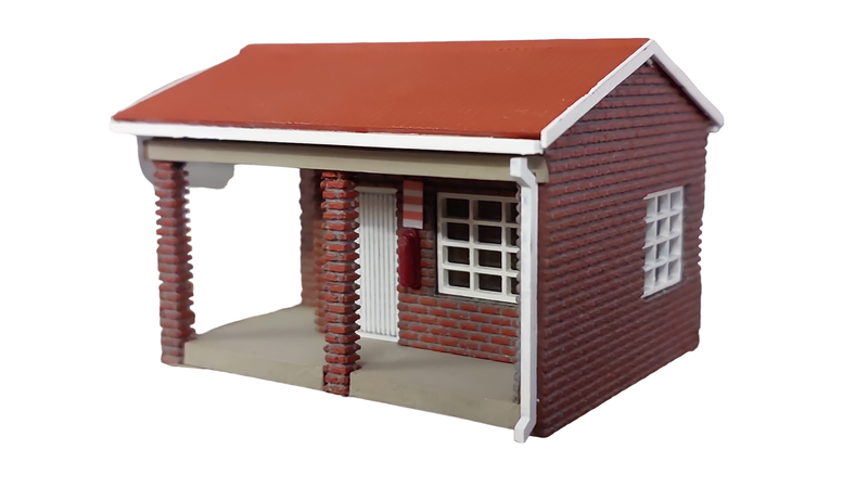 South African Model Train : Railway Staff Building