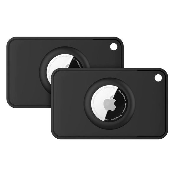 Airtag Wallet Holder 2 Pack -Ultra Thin Air tag Card Case for Passport