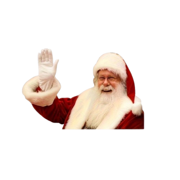 Santa Claus Window Decoration - Perforated