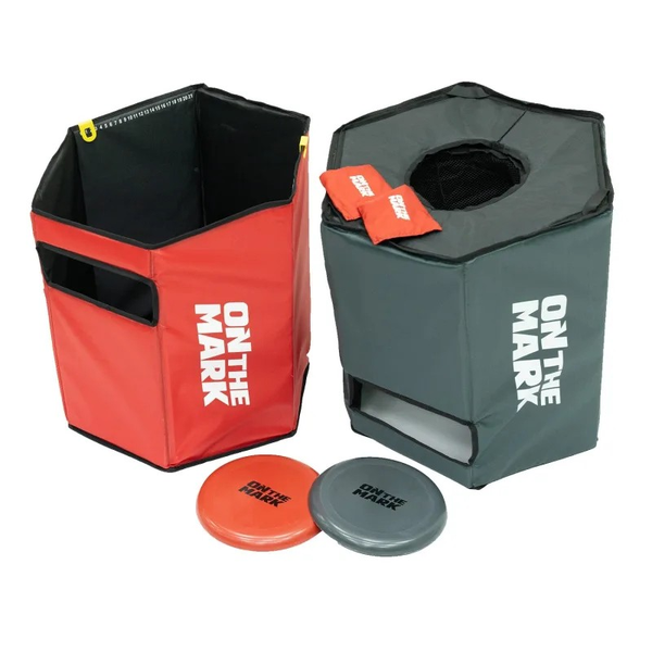 On The Mark 2-in-1 Disc Slam/Bean Bag Game