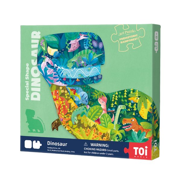 Toi - Dinosaur Shaped Art Puzzle