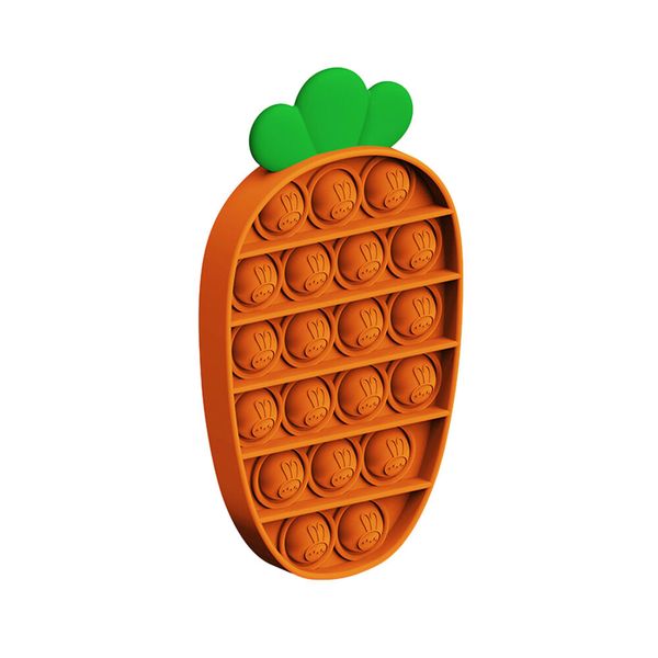 Carrot Pop and Push Bubble Fidget Sensory Toy