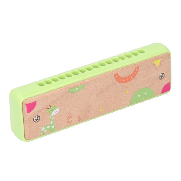 Kids 16 Hole Wooden Harmonica Music Education Harmonicas Musical Instrument